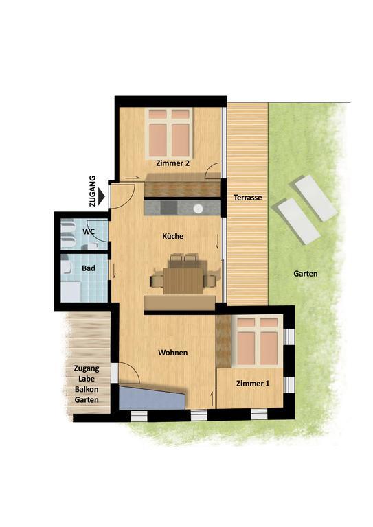 Alfenalm - Ferienwohnungen am Berg - Giatla Haus Innervillgraten Zimmer foto